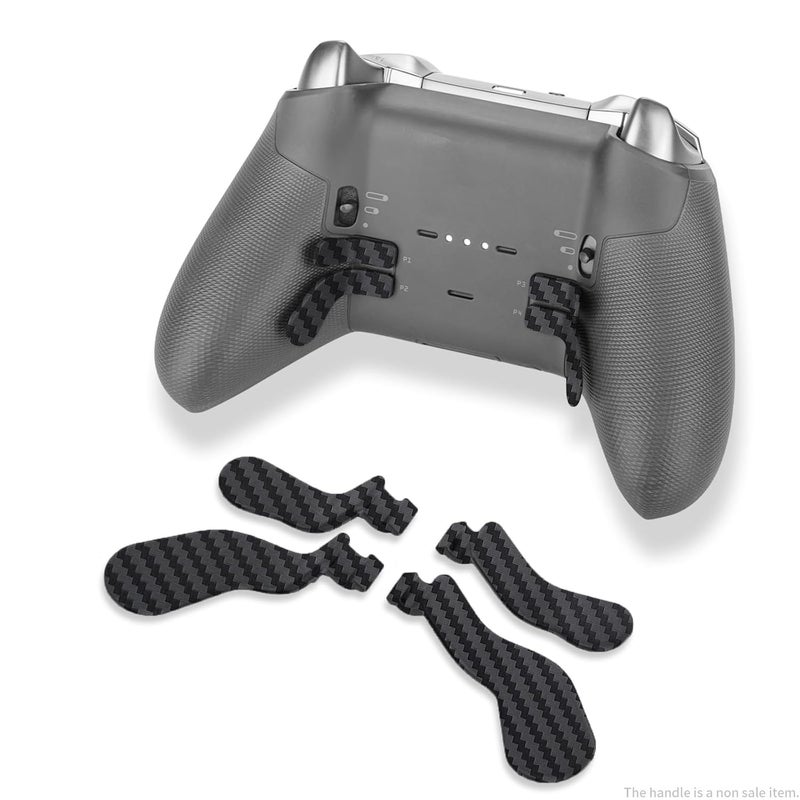 CHARM FOCUS 16-in-1 Metal Thumbsticks Replacement Kits for Xbox Elite Series 2, Xbox Elite 2 Controller Accessories, Includes Magnetic Joysticks, Paddles, Silicone Caps, D-Pads, 1 Tool (Carbon Black) - Image 3